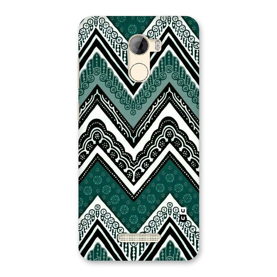 Green Chevron Back Case for Gionee A1 LIte