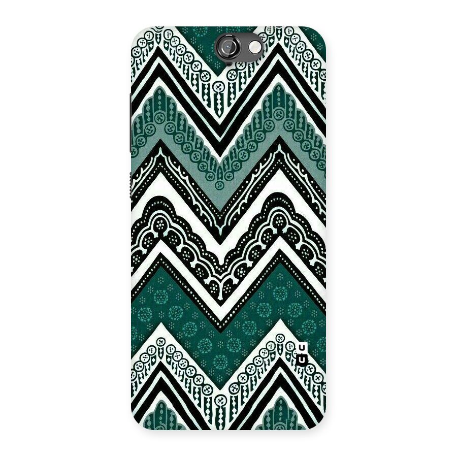Green Chevron Back Case for HTC One A9