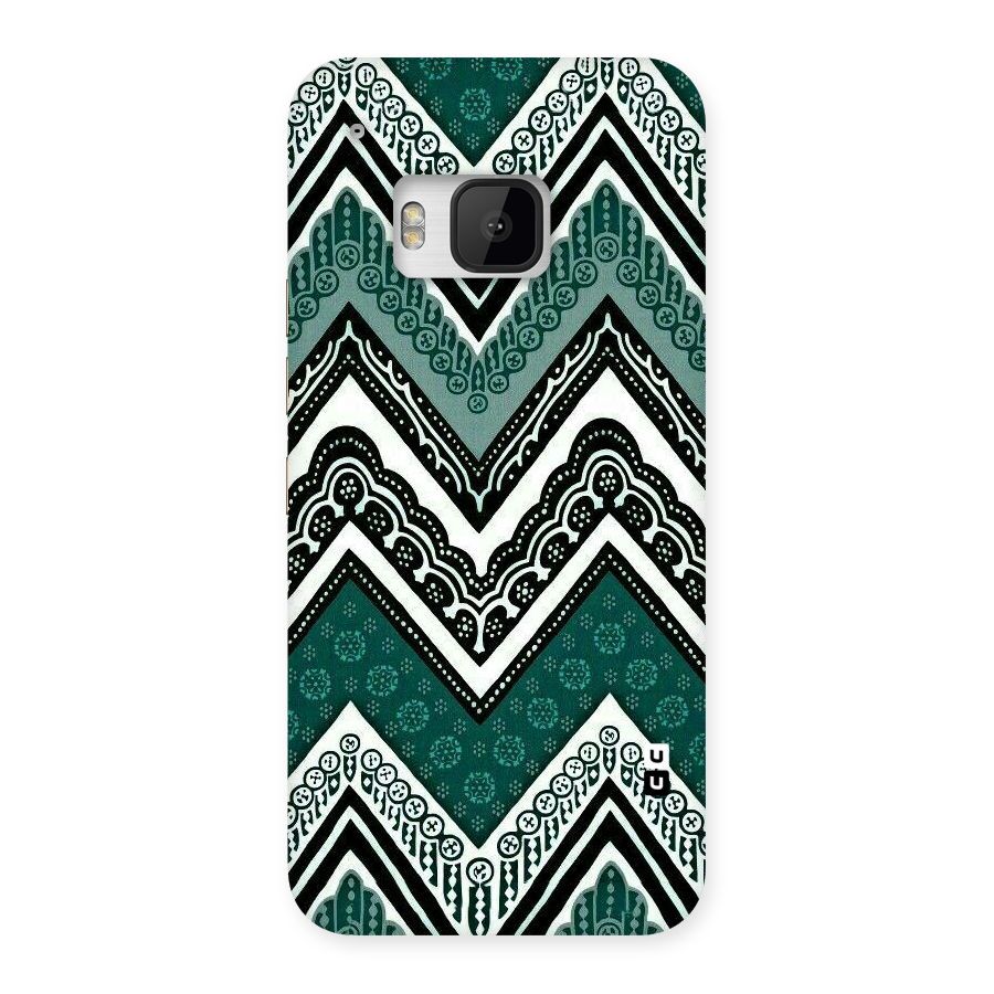 Green Chevron Back Case for HTC One M9