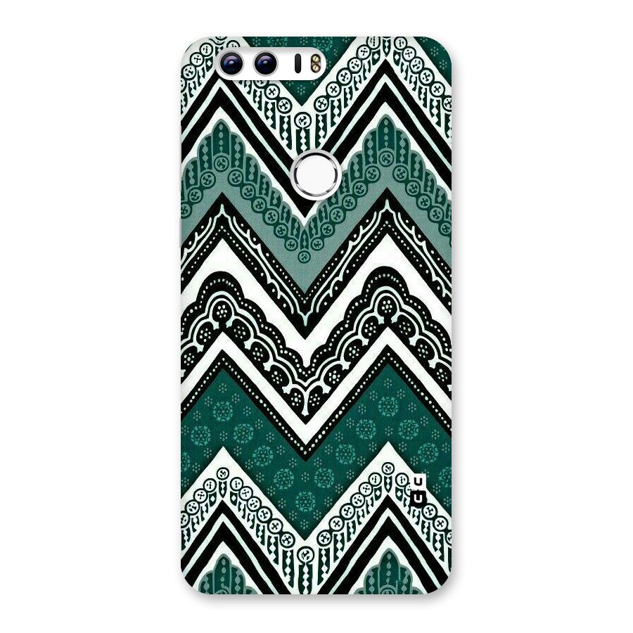 Green Chevron Back Case for Honor 8