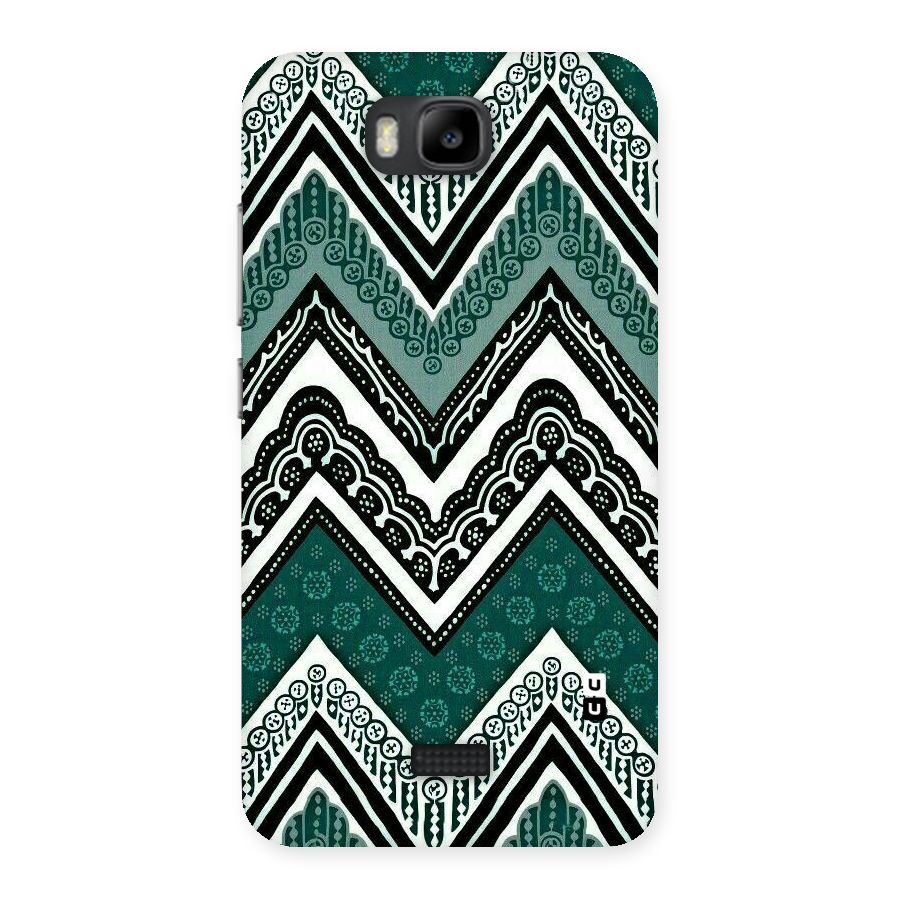 Green Chevron Back Case for Honor Bee