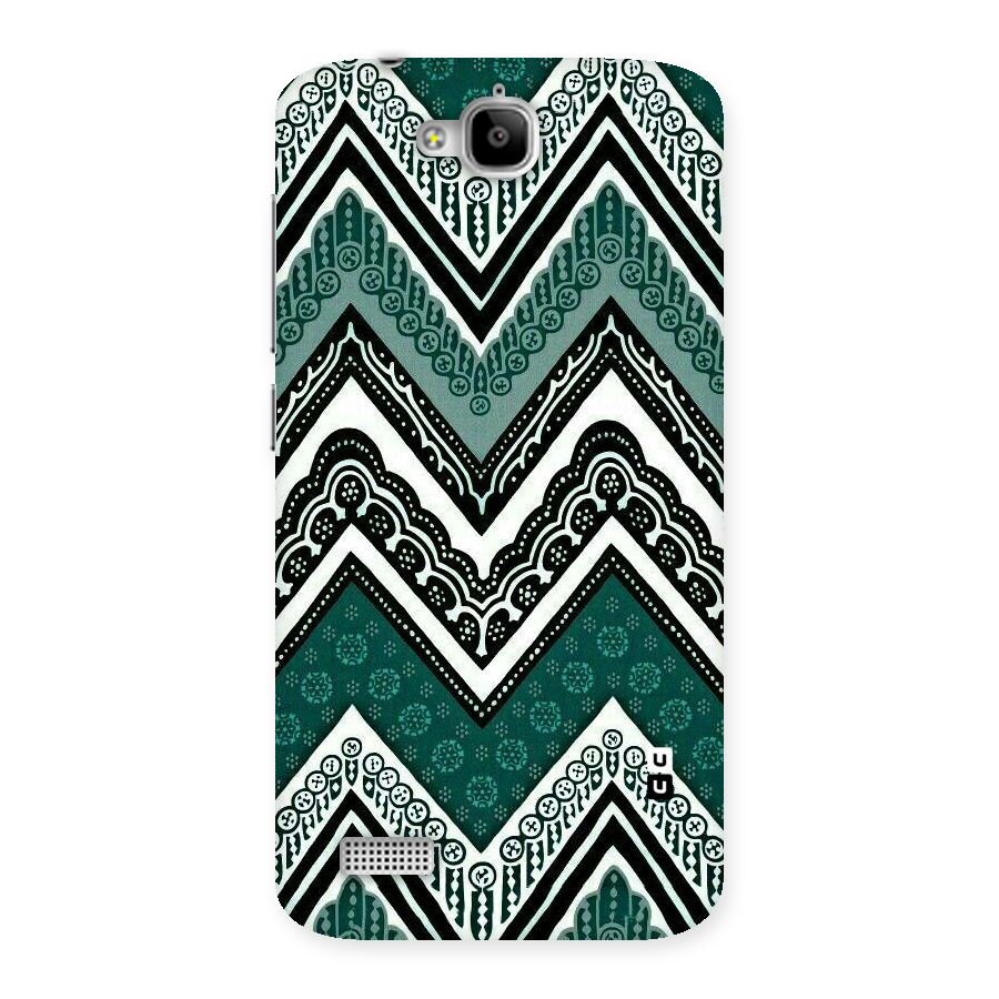 Green Chevron Back Case for Honor Holly