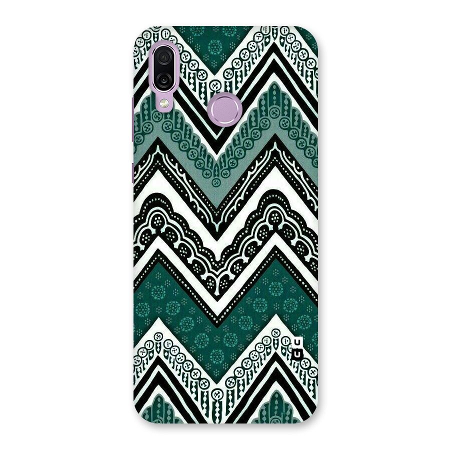 Green Chevron Back Case for Honor Play