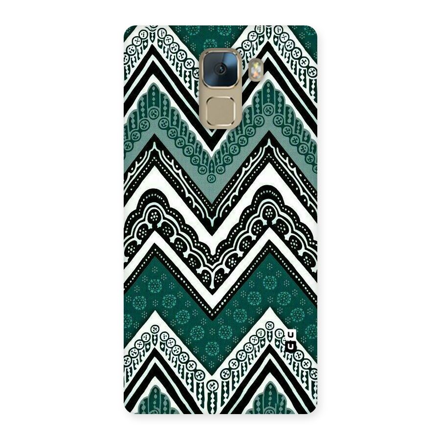 Green Chevron Back Case for Huawei Honor 7