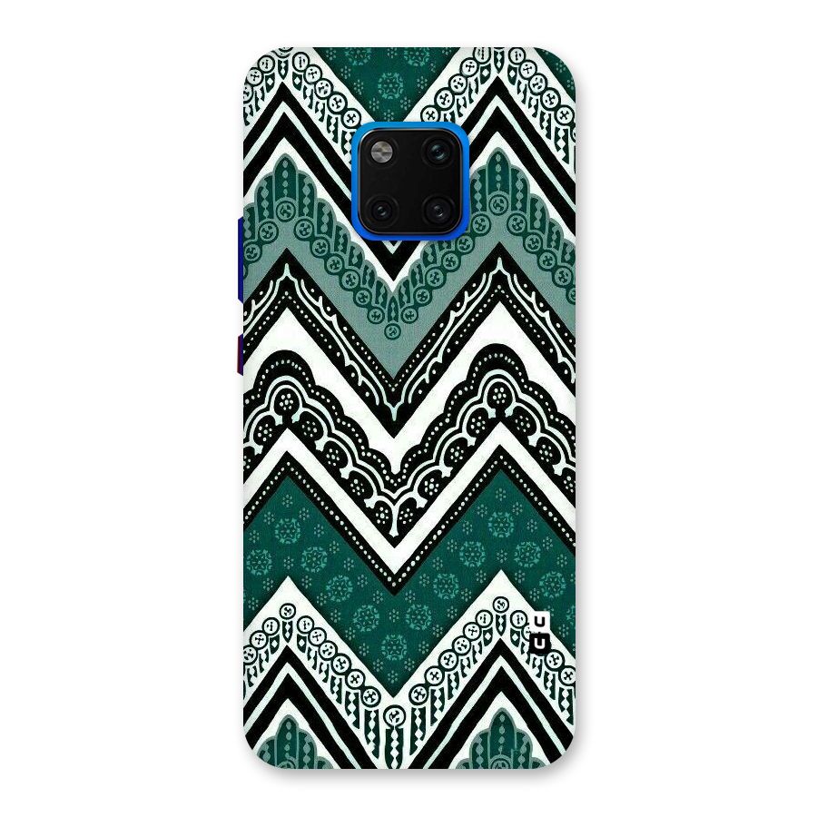 Green Chevron Back Case for Huawei Mate 20 Pro