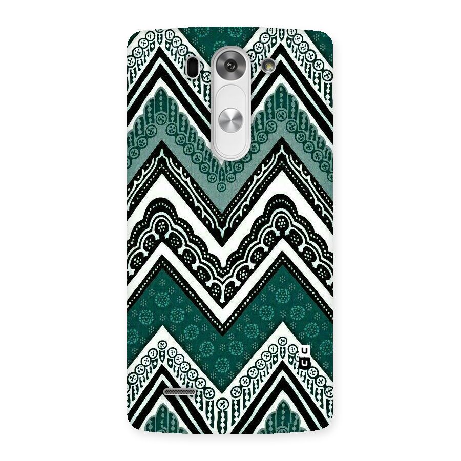 Green Chevron Back Case for LG G3 Mini