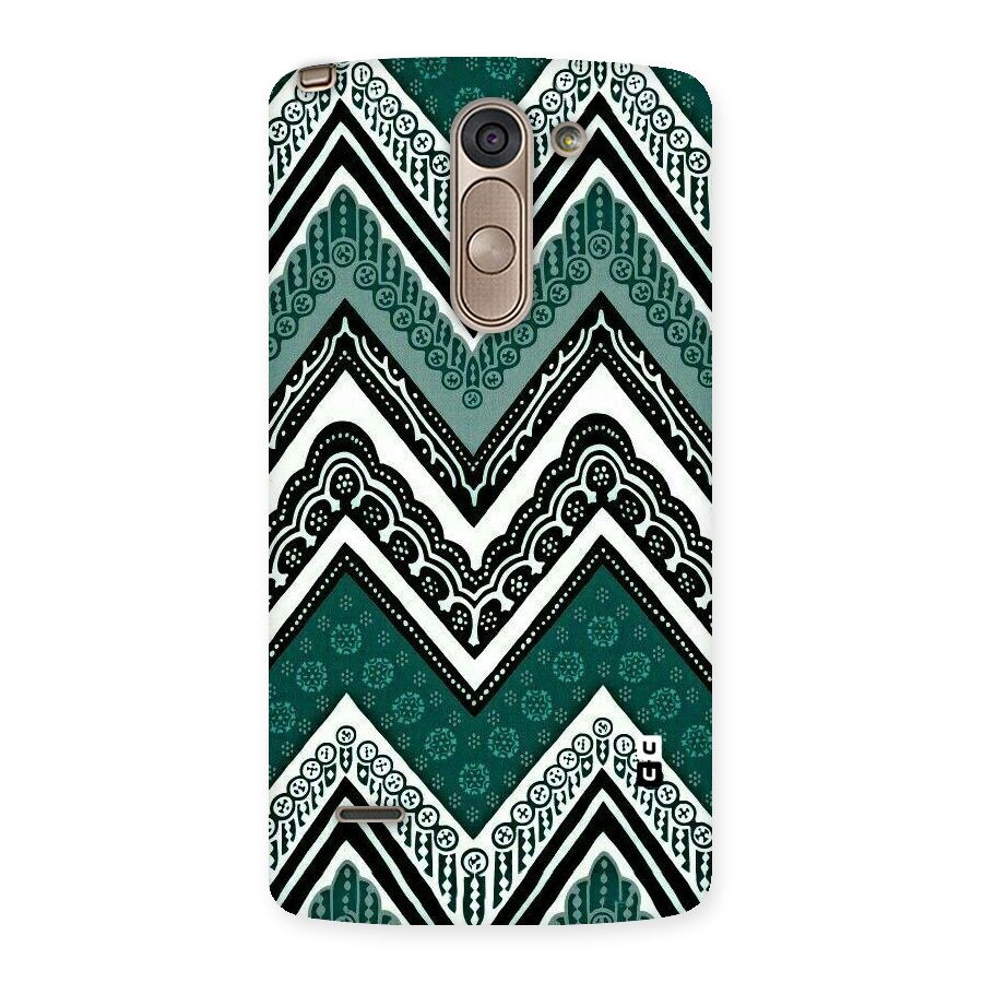 Green Chevron Back Case for LG G3 Stylus