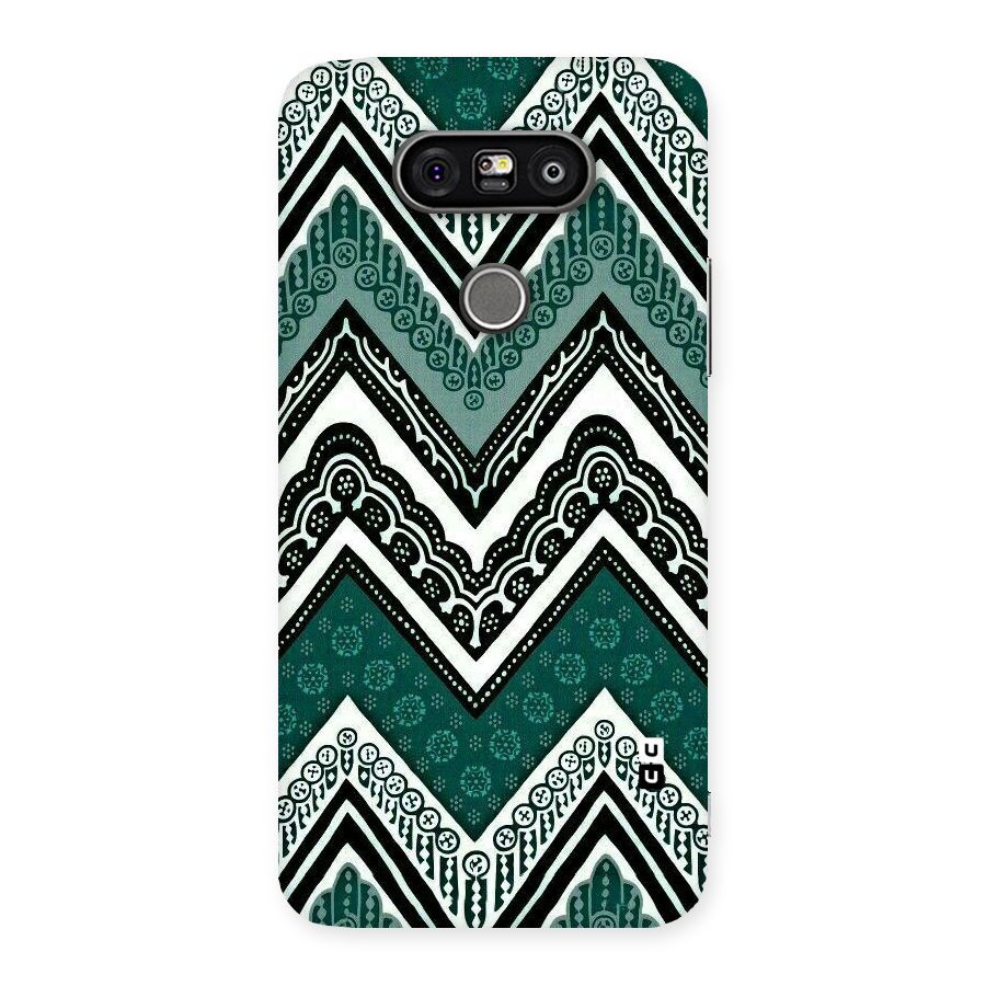 Green Chevron Back Case for LG G5