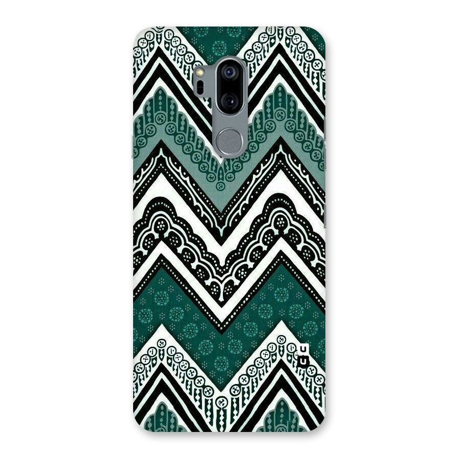 Green Chevron Back Case for LG G7