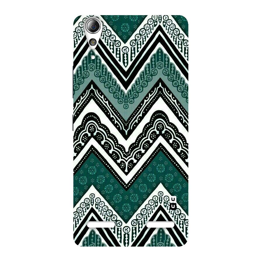 Green Chevron Back Case for Lenovo A6000 Plus