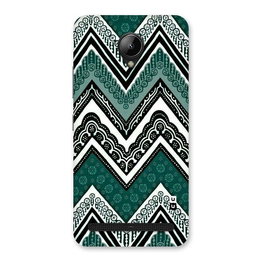 Green Chevron Back Case for Lenovo C2