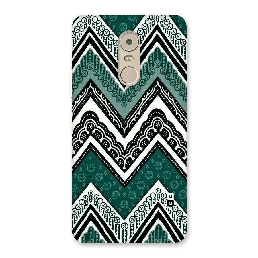Green Chevron Back Case for Lenovo K6 Note