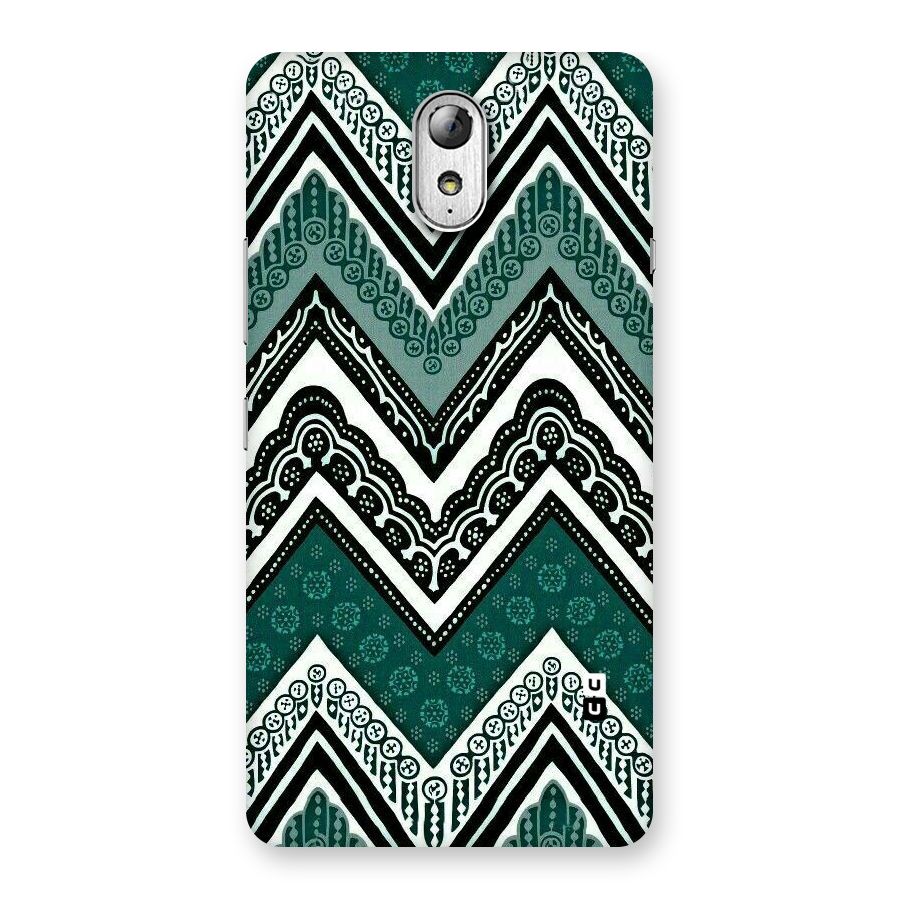 Green Chevron Back Case for Lenovo Vibe P1M