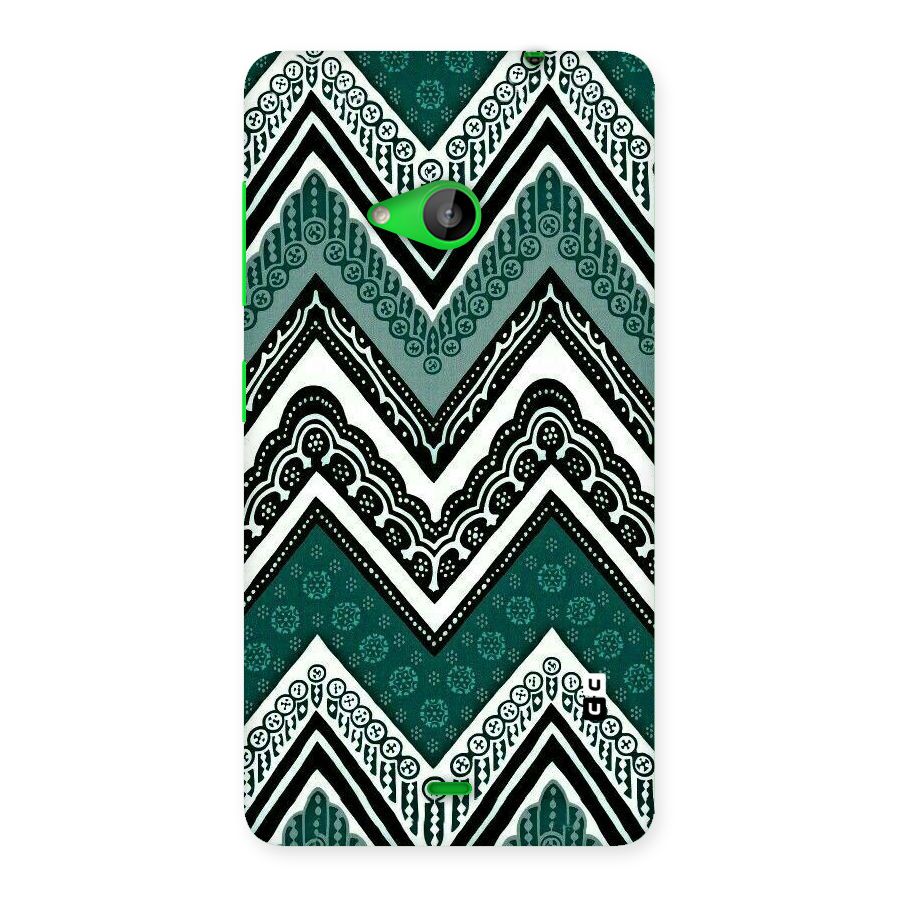Green Chevron Back Case for Lumia 535