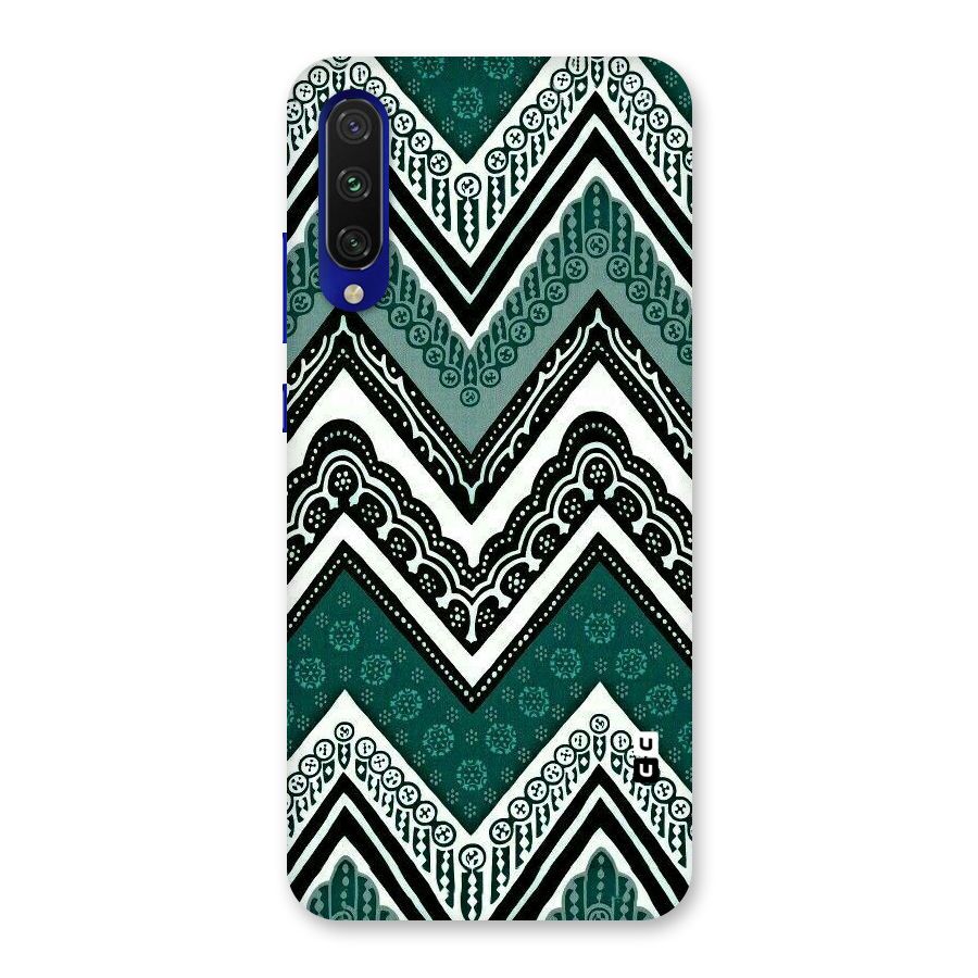 Green Chevron Back Case for Mi A3