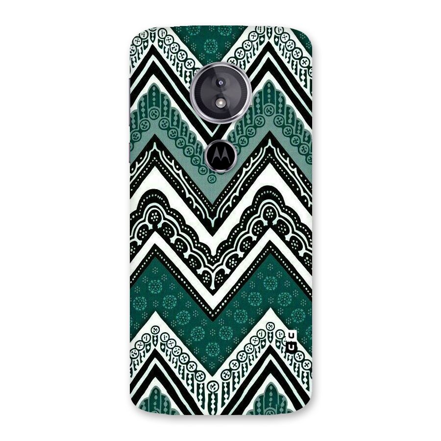 Green Chevron Back Case for Moto E5