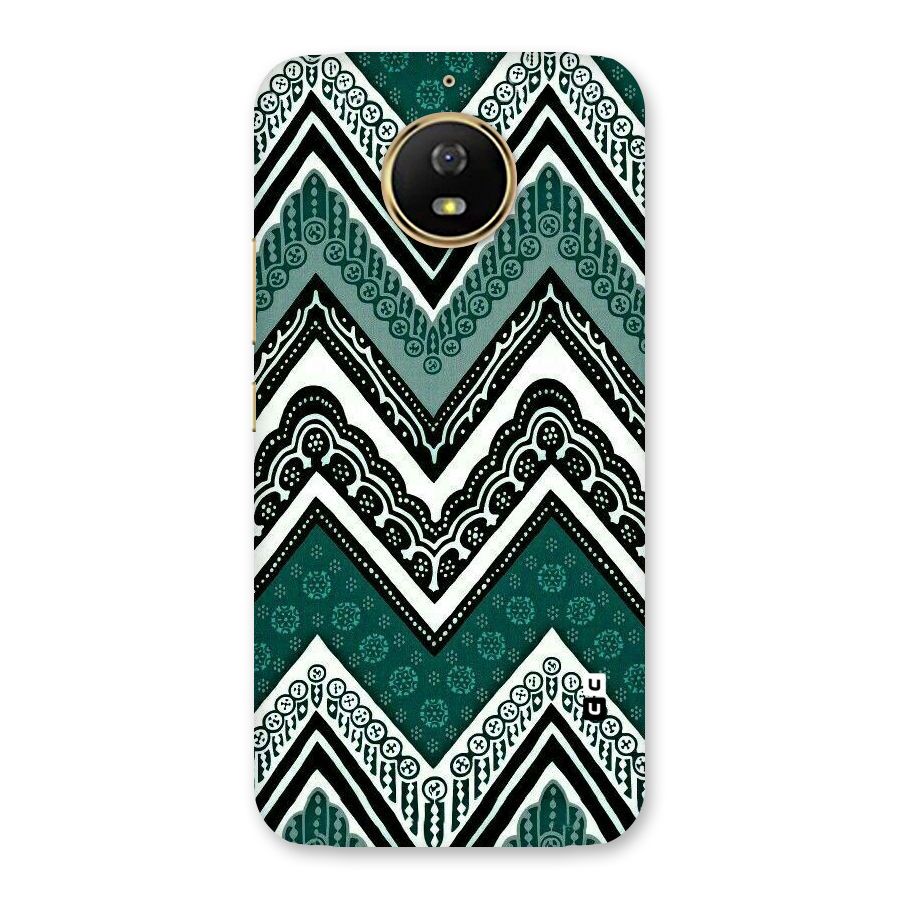 Green Chevron Back Case for Moto G5s