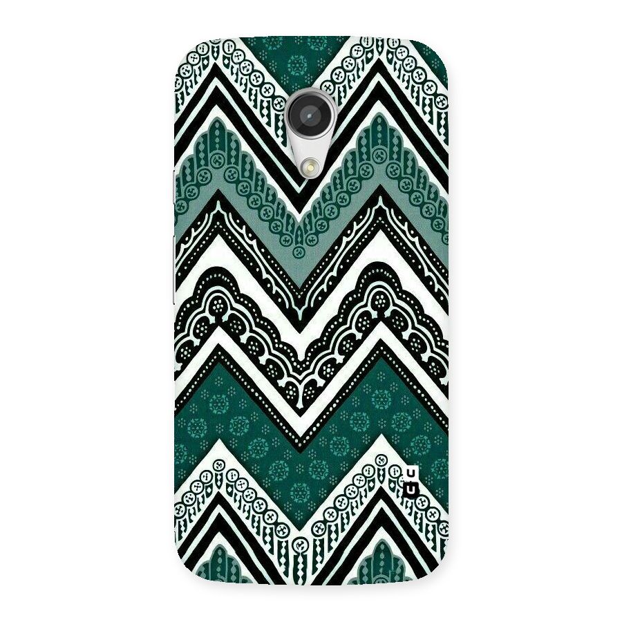Green Chevron Back Case for Moto G 2nd Gen