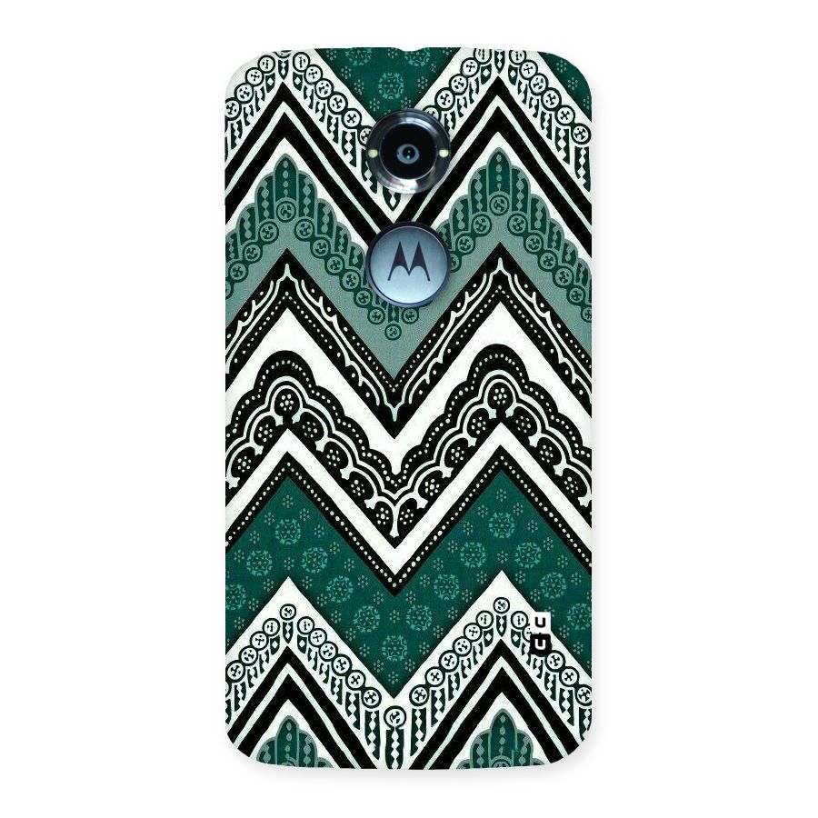 Green Chevron Back Case for Moto X 2nd Gen