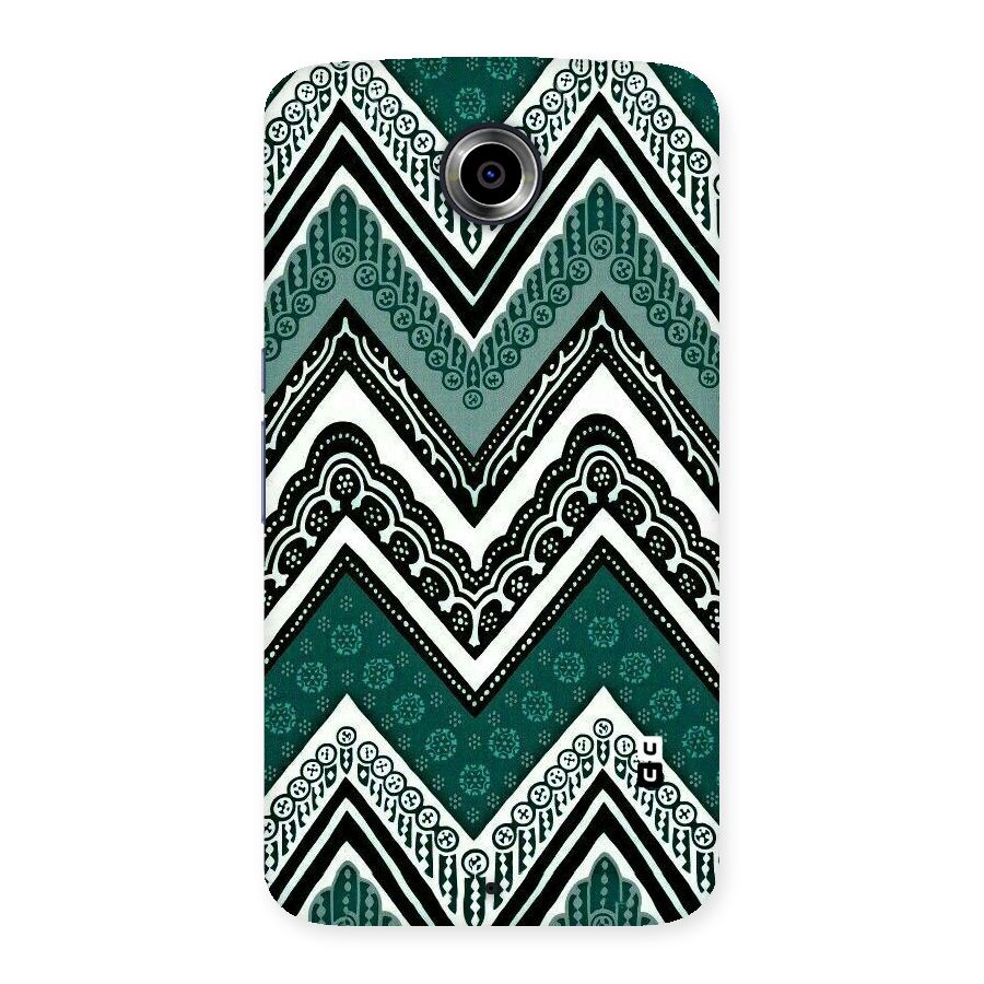 Green Chevron Back Case for Nexsus 6