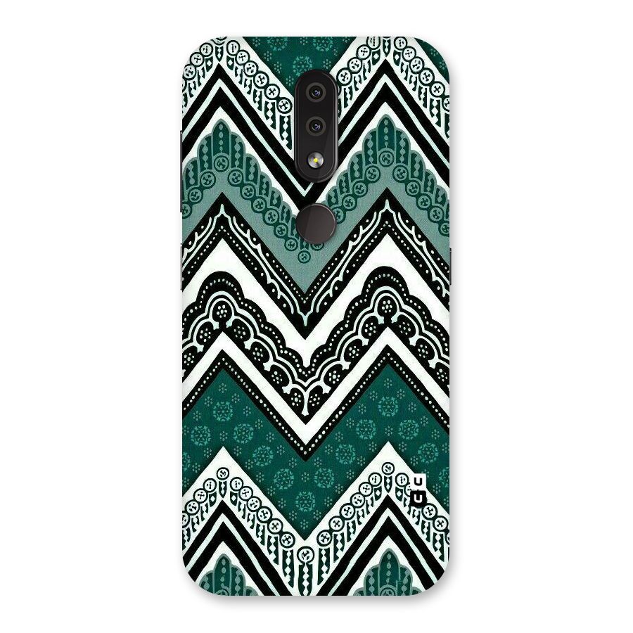 Green Chevron Back Case for Nokia 4.2