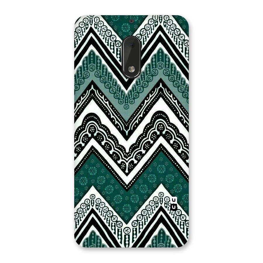 Green Chevron Back Case for Nokia 6
