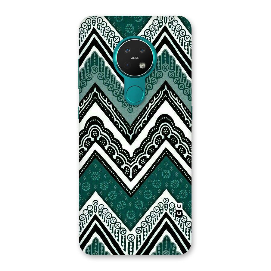 Green Chevron Back Case for Nokia 7.2