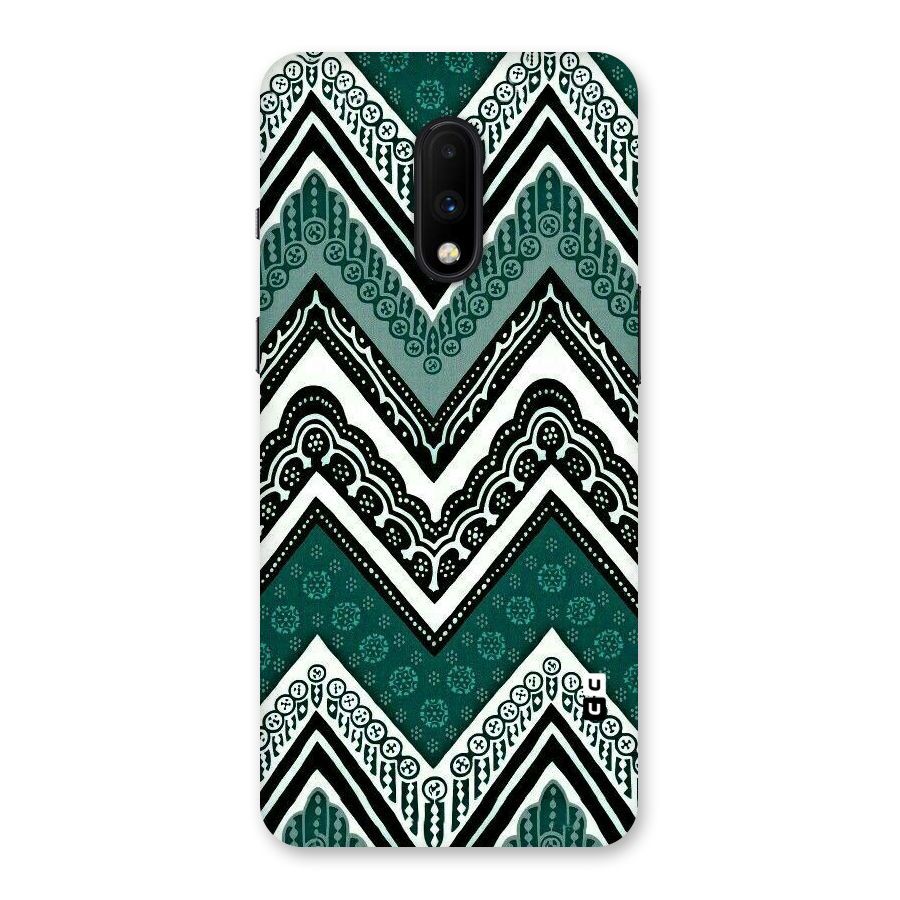 Green Chevron Back Case for OnePlus 7