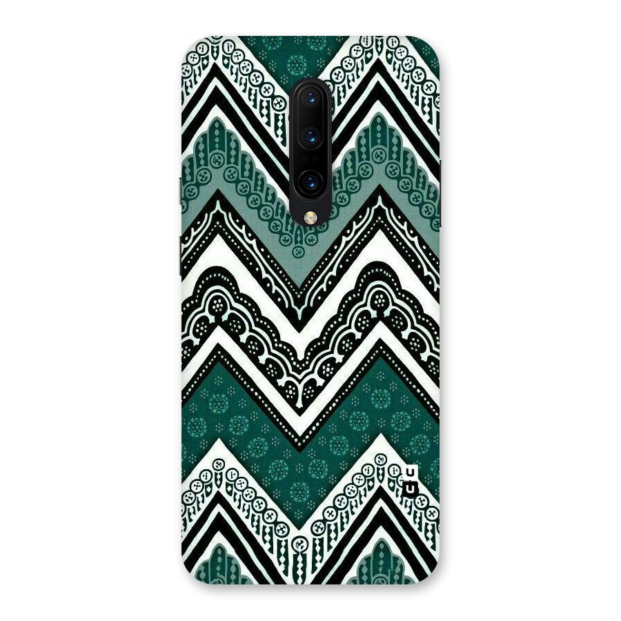 Green Chevron Back Case for OnePlus 7 Pro
