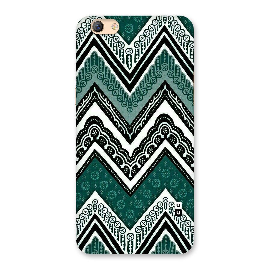 Green Chevron Back Case for Oppo F3 Plus