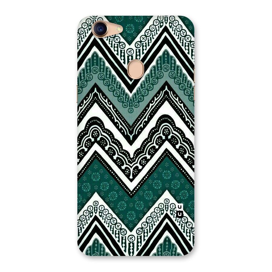 Green Chevron Back Case for Oppo F5