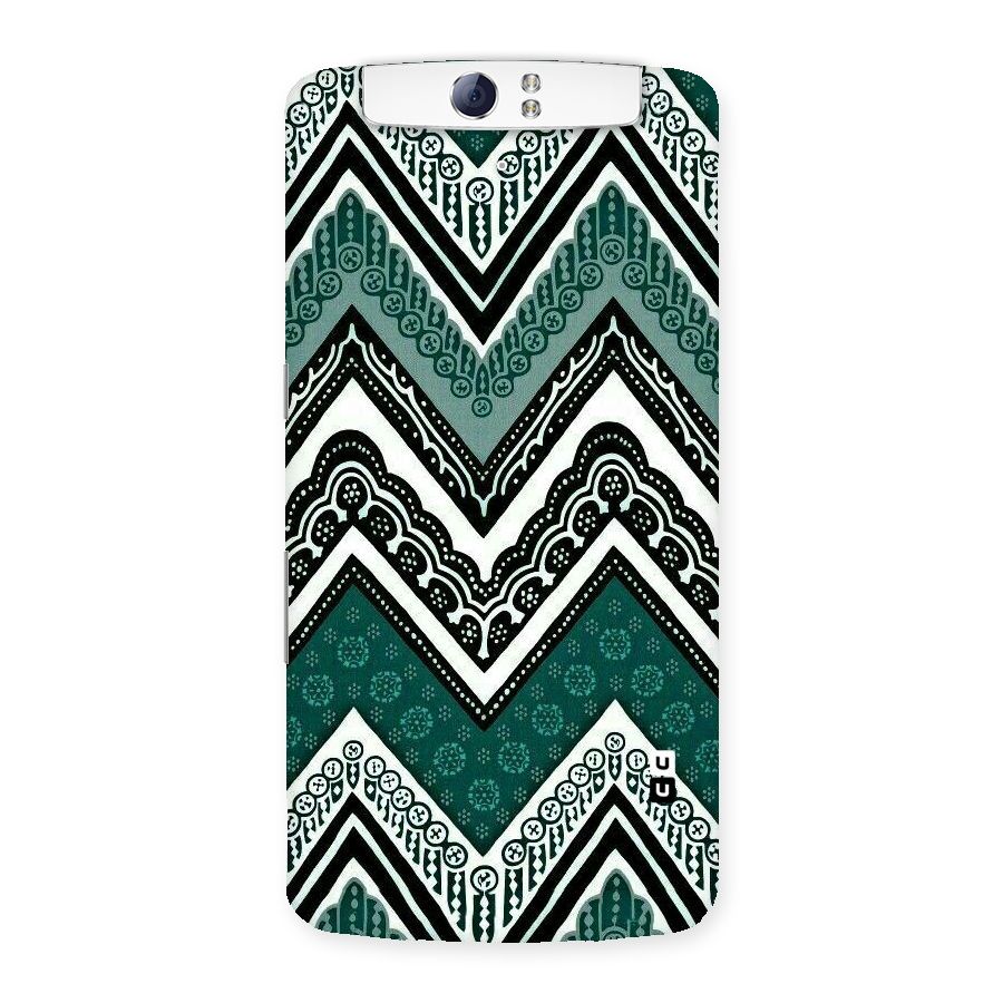Green Chevron Back Case for Oppo N1