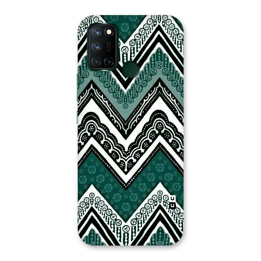 Green Chevron Back Case for Realme 7i