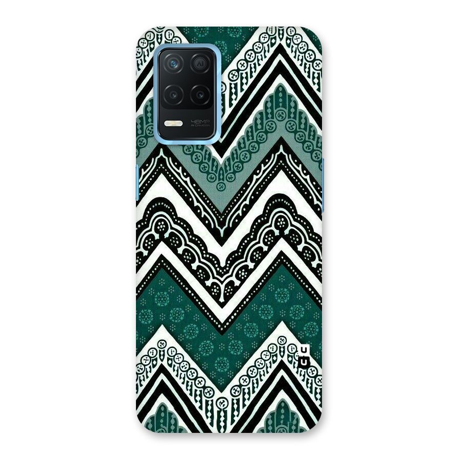 Green Chevron Back Case for Realme 8s 5G