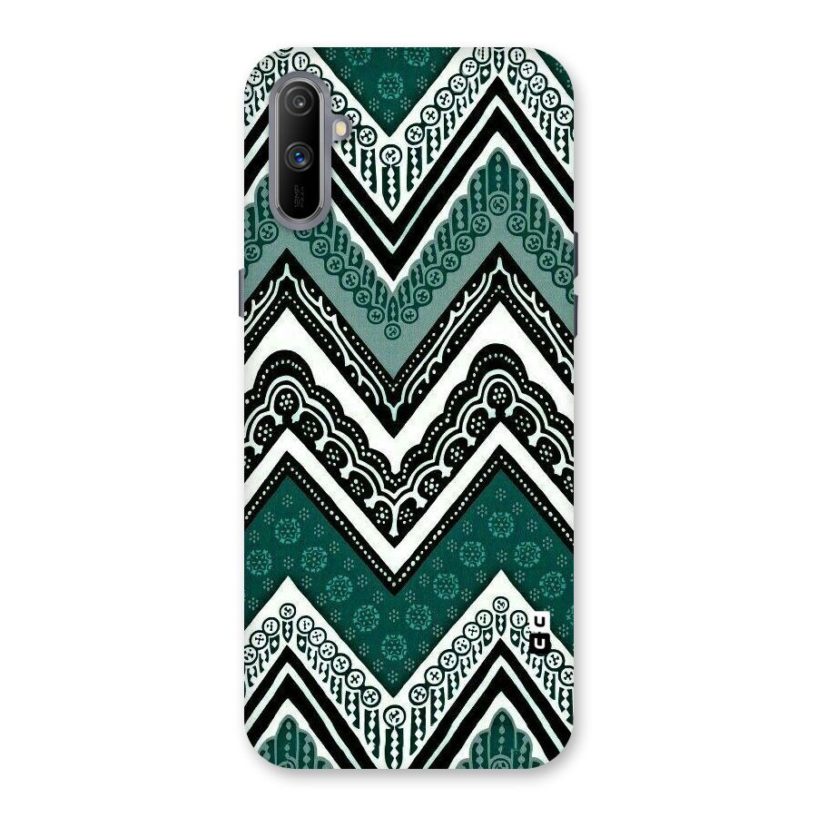 Green Chevron Back Case for Realme C3