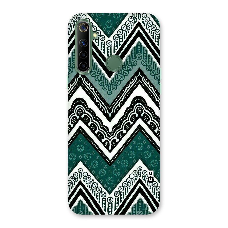 Green Chevron Back Case for Realme Narzo 10
