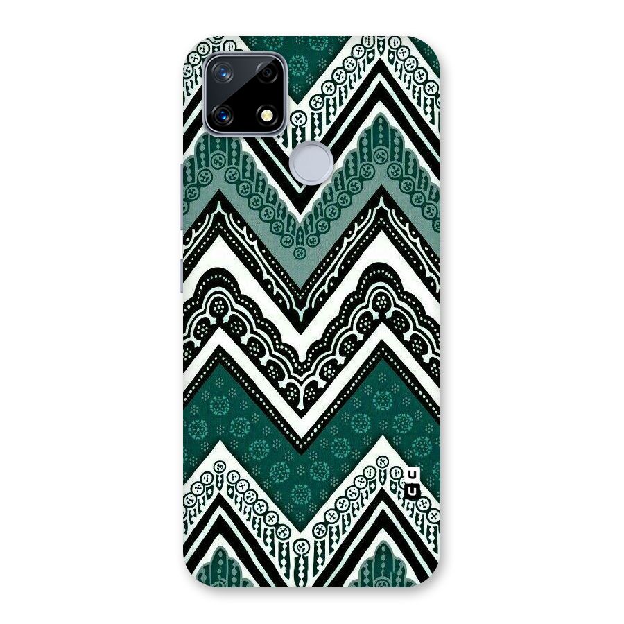 Green Chevron Back Case for Realme Narzo 20