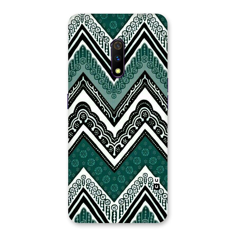 Green Chevron Back Case for Realme X