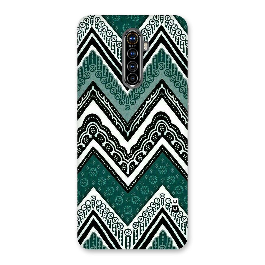 Green Chevron Back Case for Realme X2 Pro