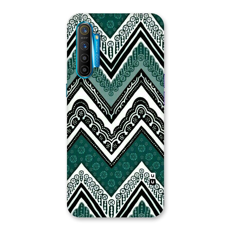 Green Chevron Back Case for Realme XT