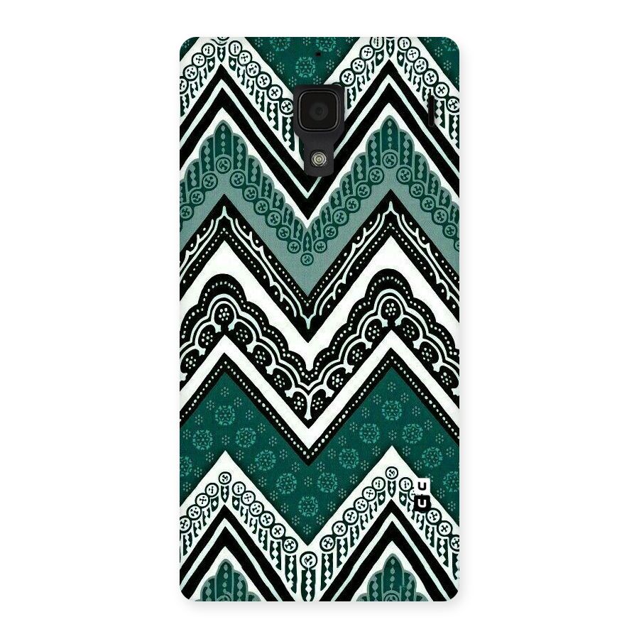 Green Chevron Back Case for Redmi 1S