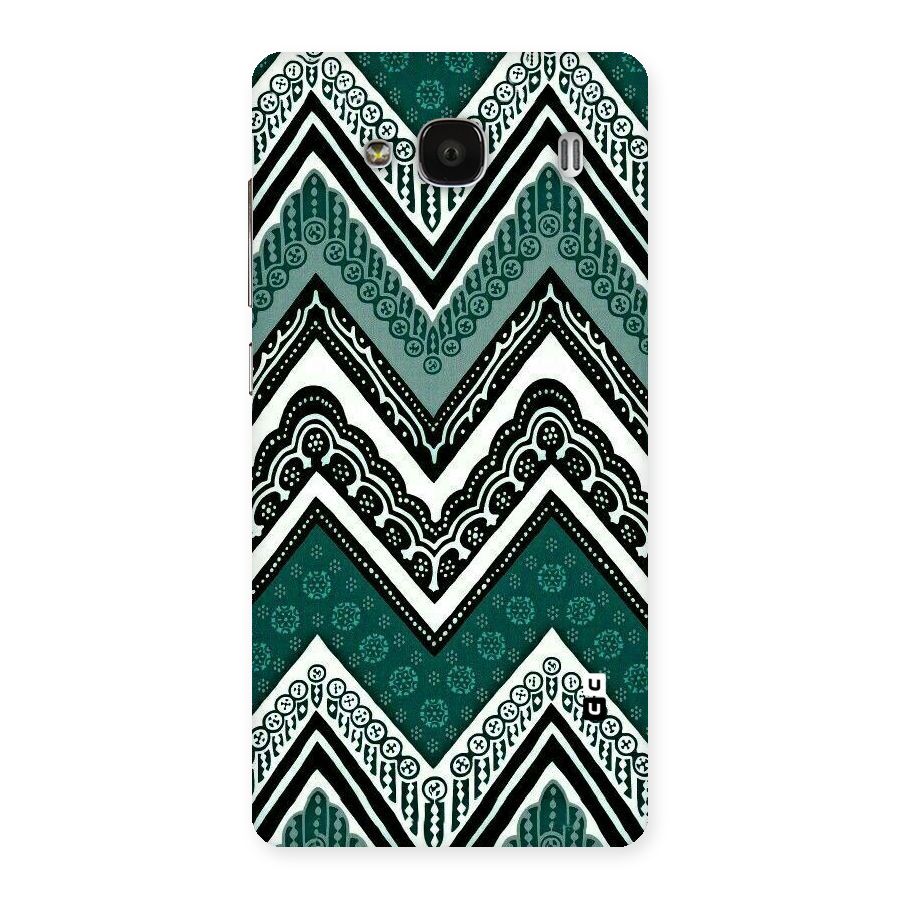 Green Chevron Back Case for Redmi 2s