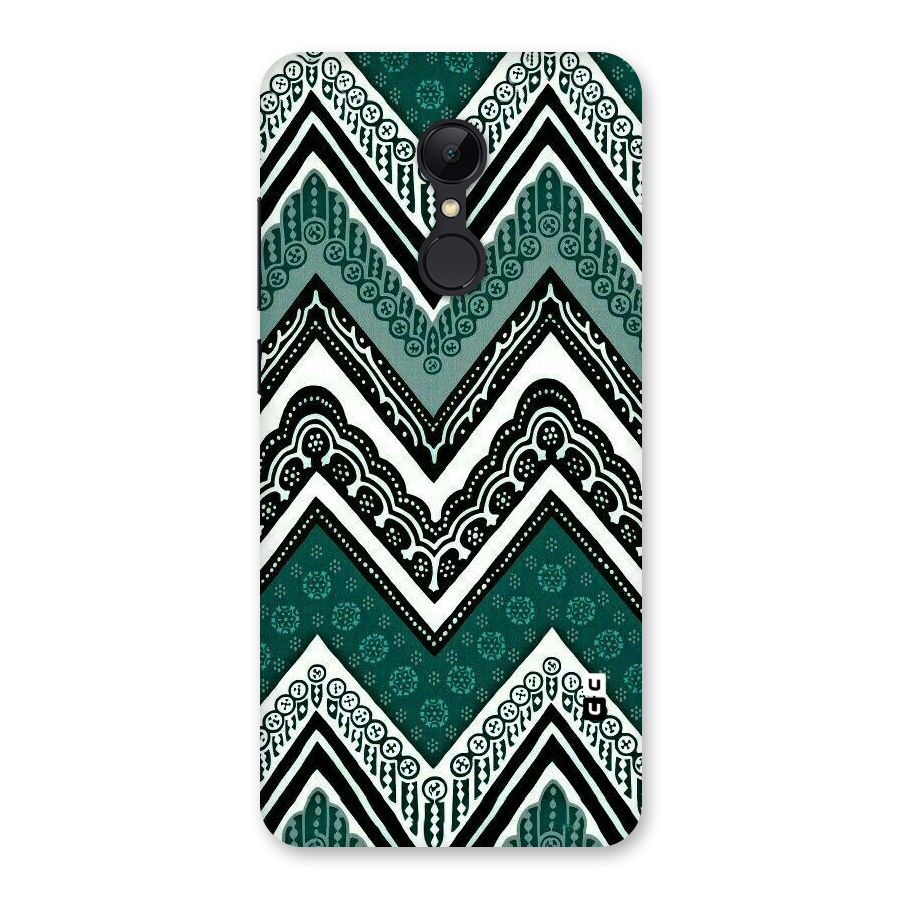 Green Chevron Back Case for Redmi 5