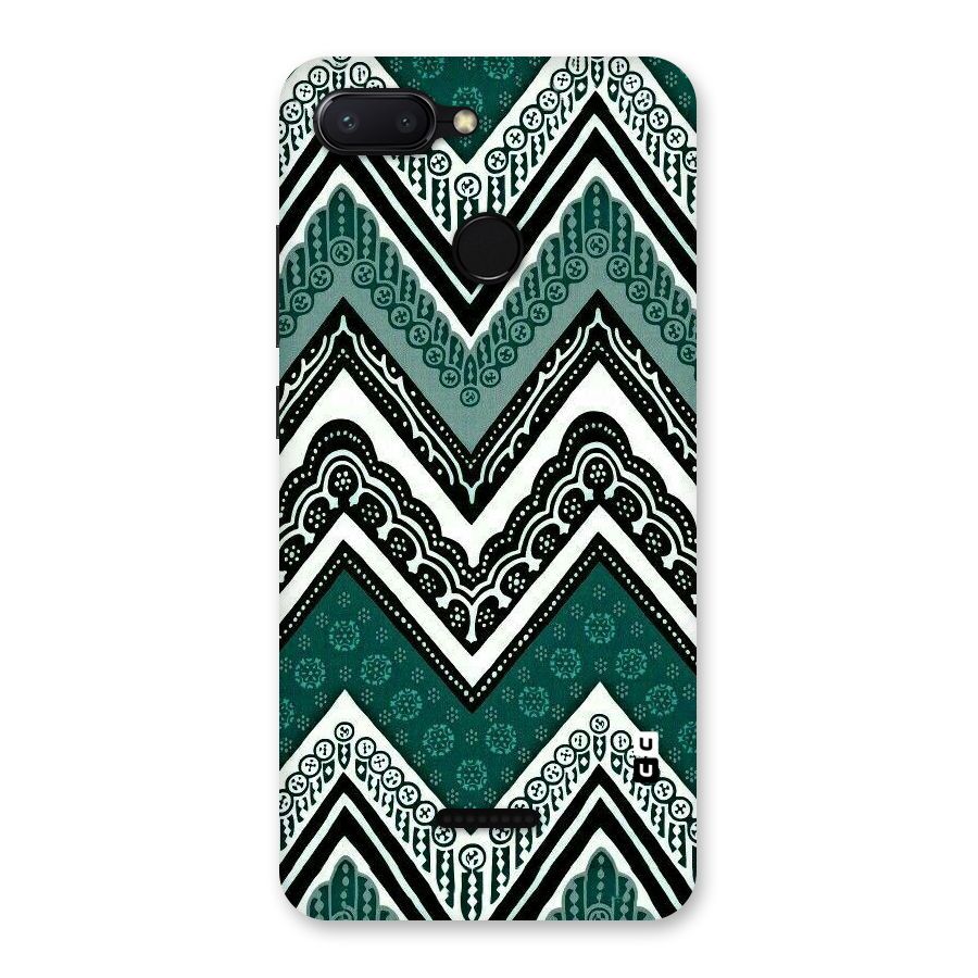 Green Chevron Back Case for Redmi 6
