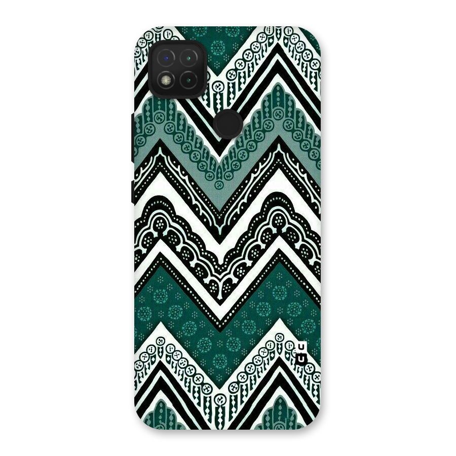 Green Chevron Back Case for Redmi 9