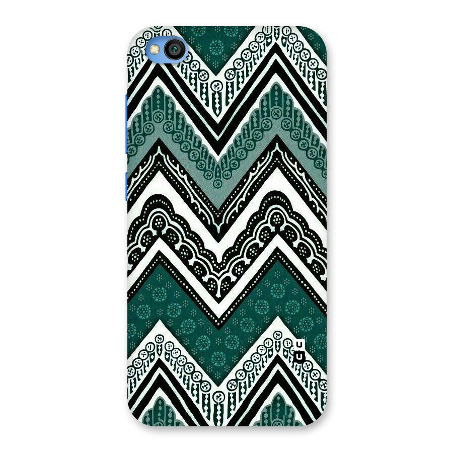 Green Chevron Back Case for Redmi Go