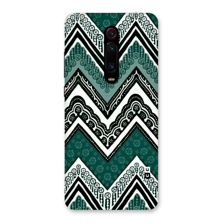 Green Chevron Back Case for Redmi K20