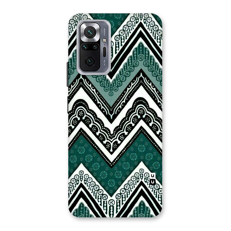 Green Chevron Back Case for Redmi Note 10 Pro Max