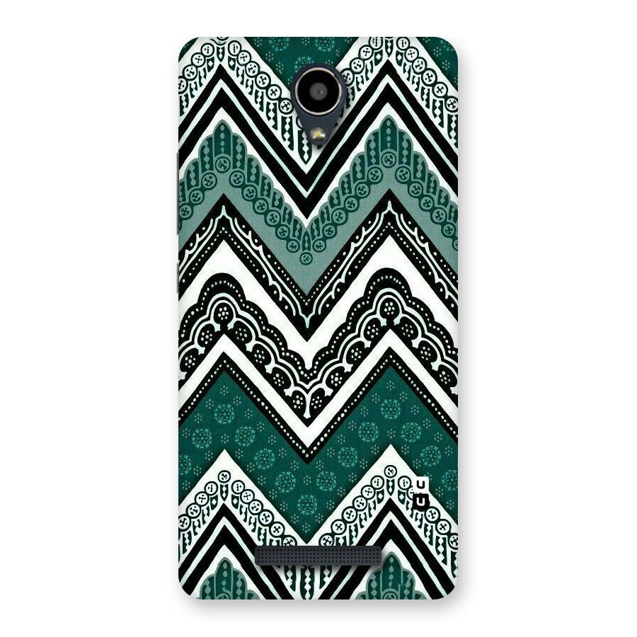 Green Chevron Back Case for Redmi Note 2