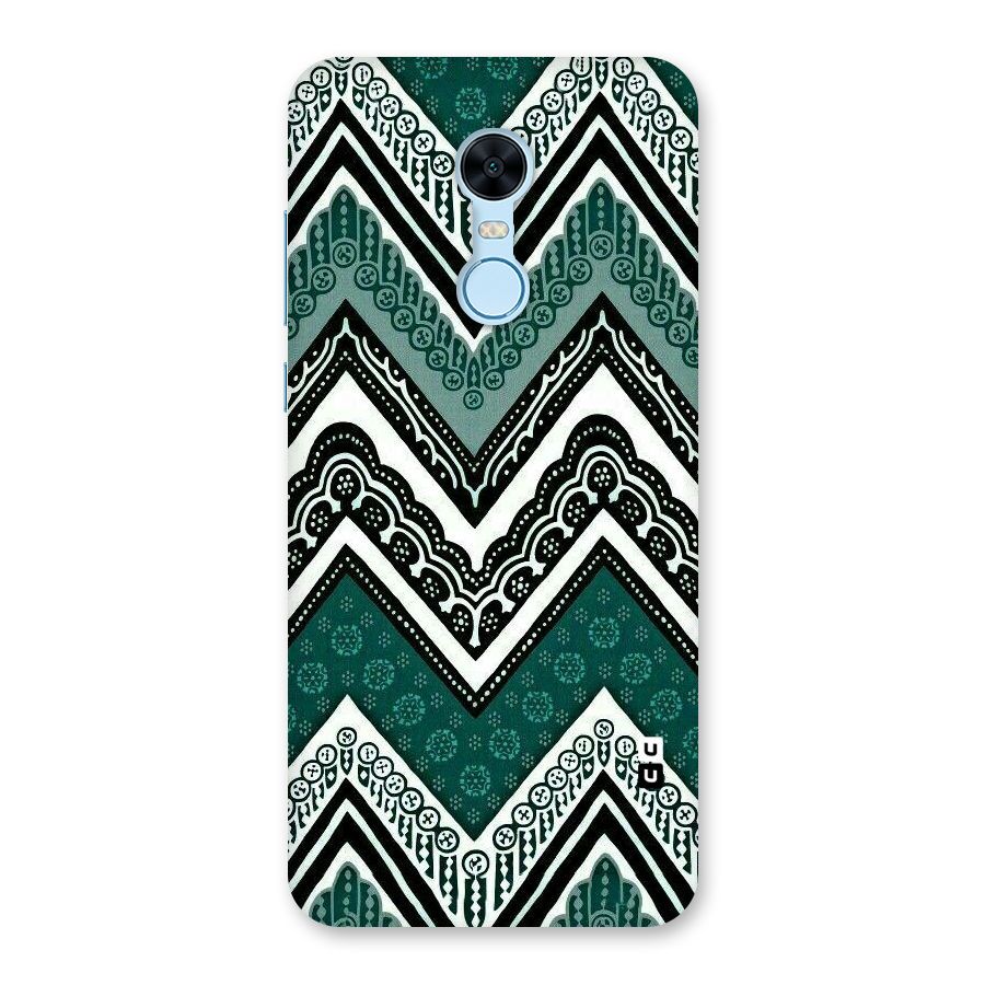 Green Chevron Back Case for Redmi Note 5